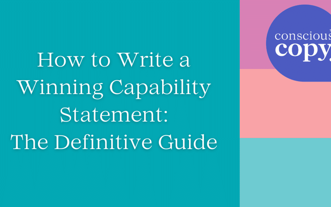 How to Write a Winning Capability Statement – The Definitive Guide